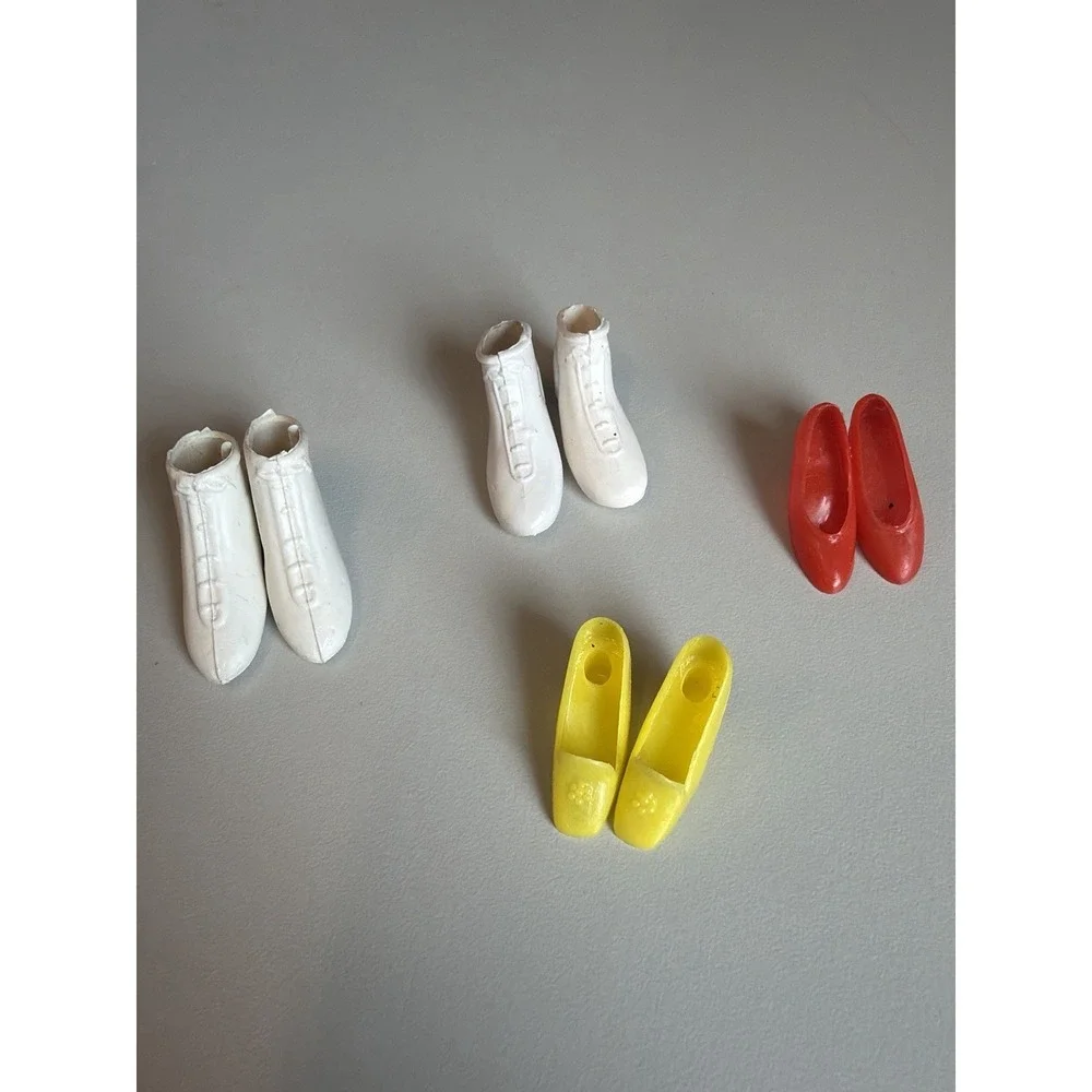 Vintage Barbie Francie Clone Doll Shoe Lot 8 Pairs 6 Hong Kong Boots Heels